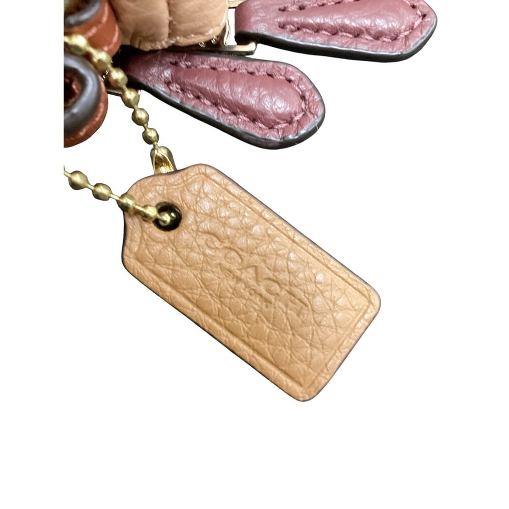 NWT Coach Wristlet/ Wallet Women’s One Size Double Corner Zip Pink And Orange - Picture 8 of 10